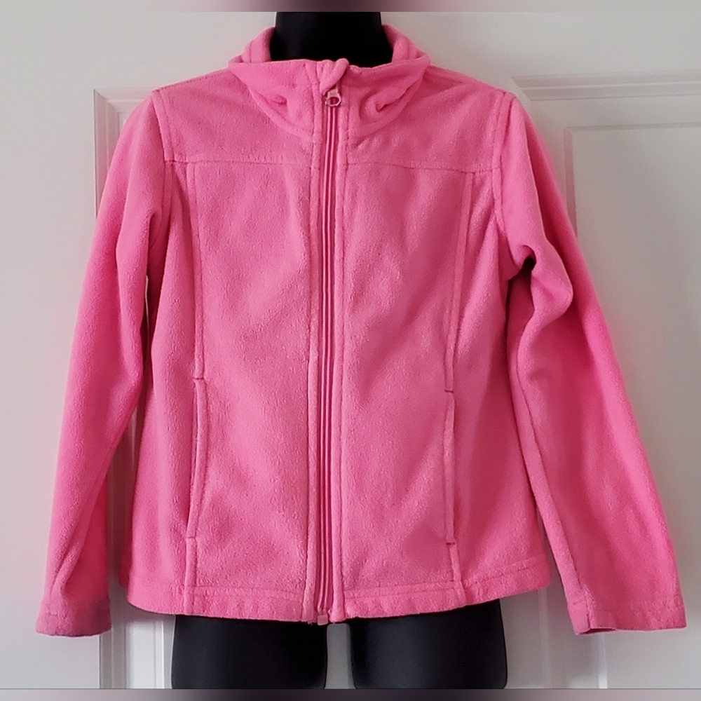 Girls Fleece Lightweight Zip Up Jacket